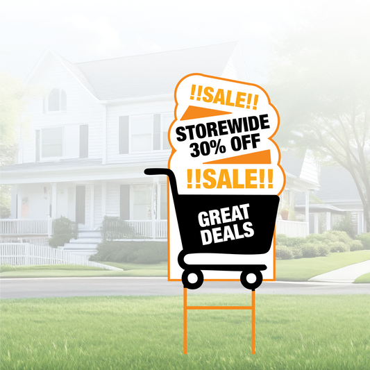 12 x 18 Die-Cut Yard Sign